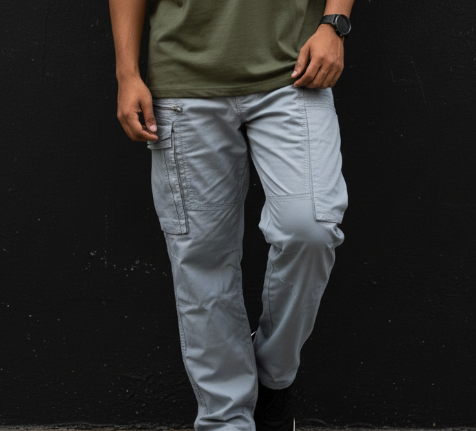 Men's Lightweight Utility Cargo Pants (Storm Gray)
