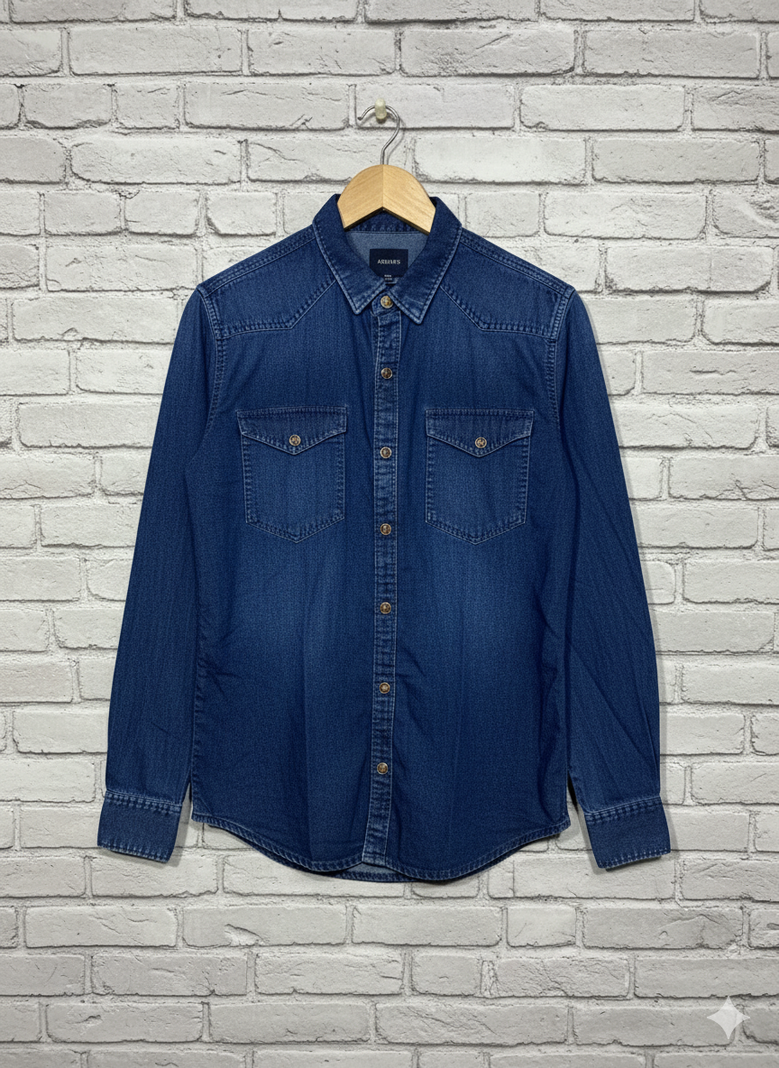 Men's Classic Blue Denim Shirts – Long Sleeve