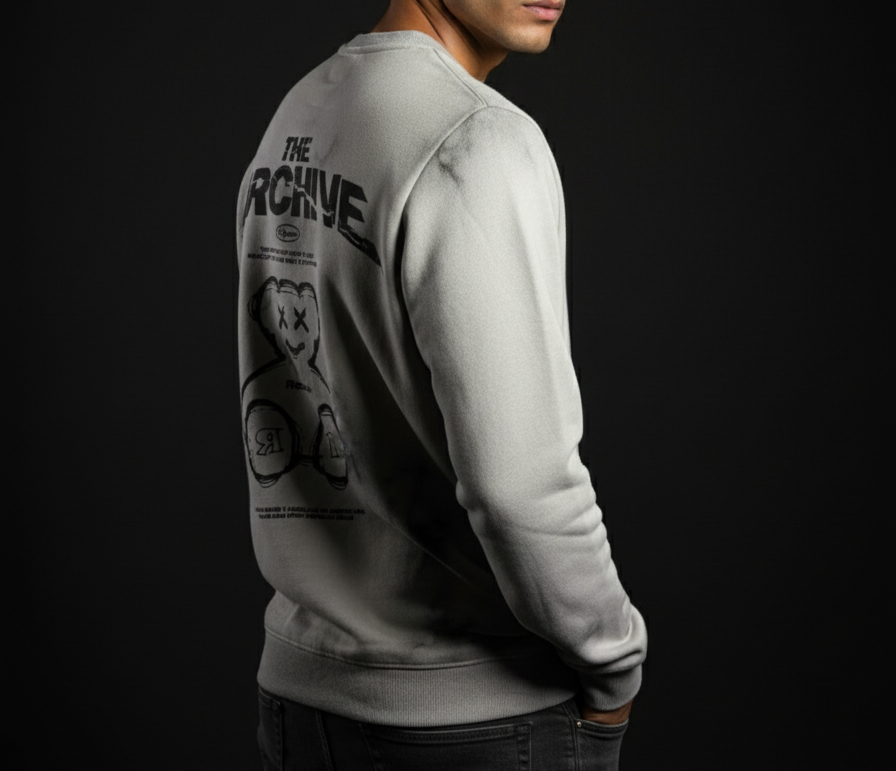 The Archive Tie-Dye Full Sleeve Sweatshirt – Grey &amp