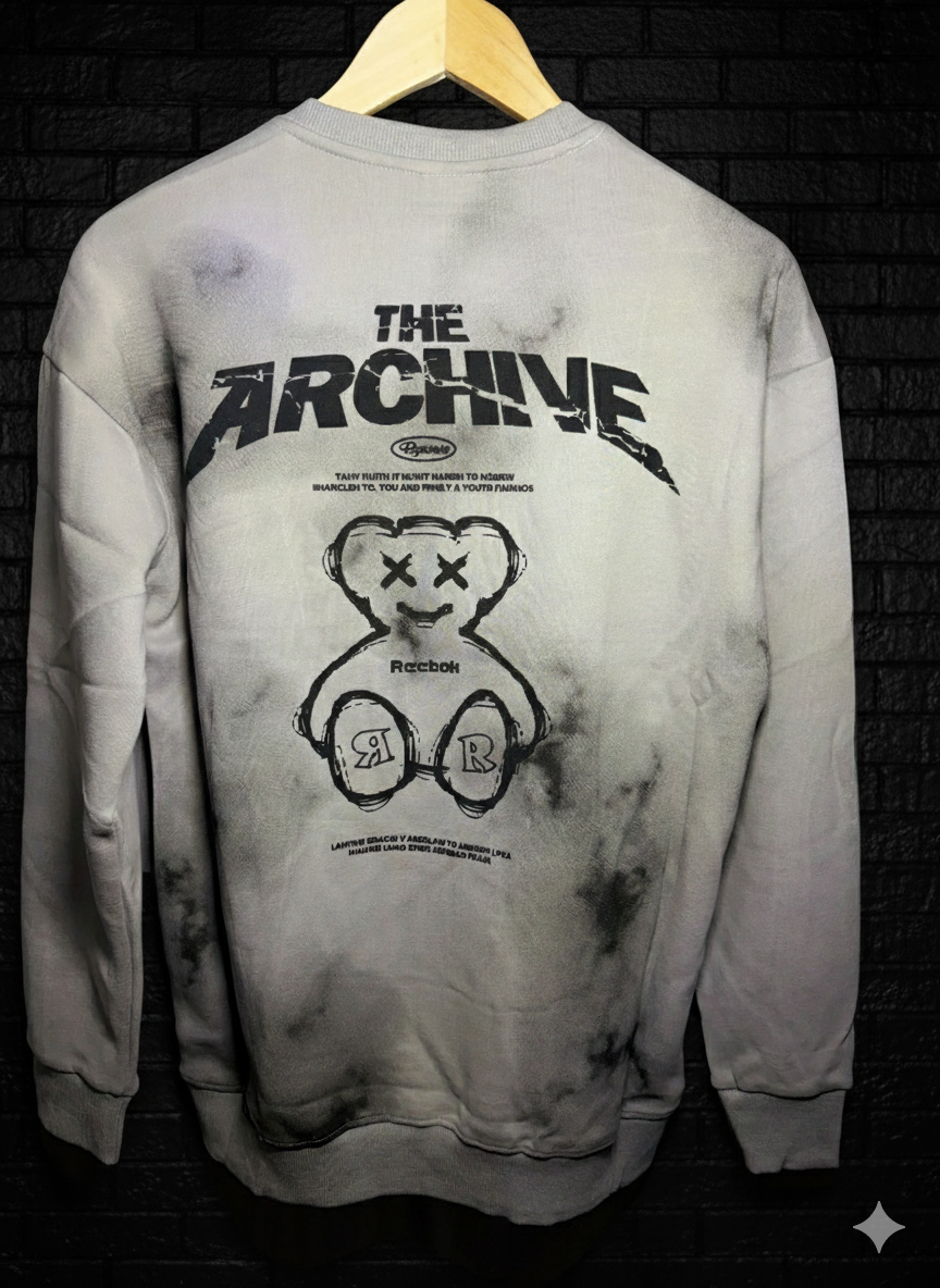 The Archive Tie-Dye Full Sleeve Sweatshirt – Grey &amp