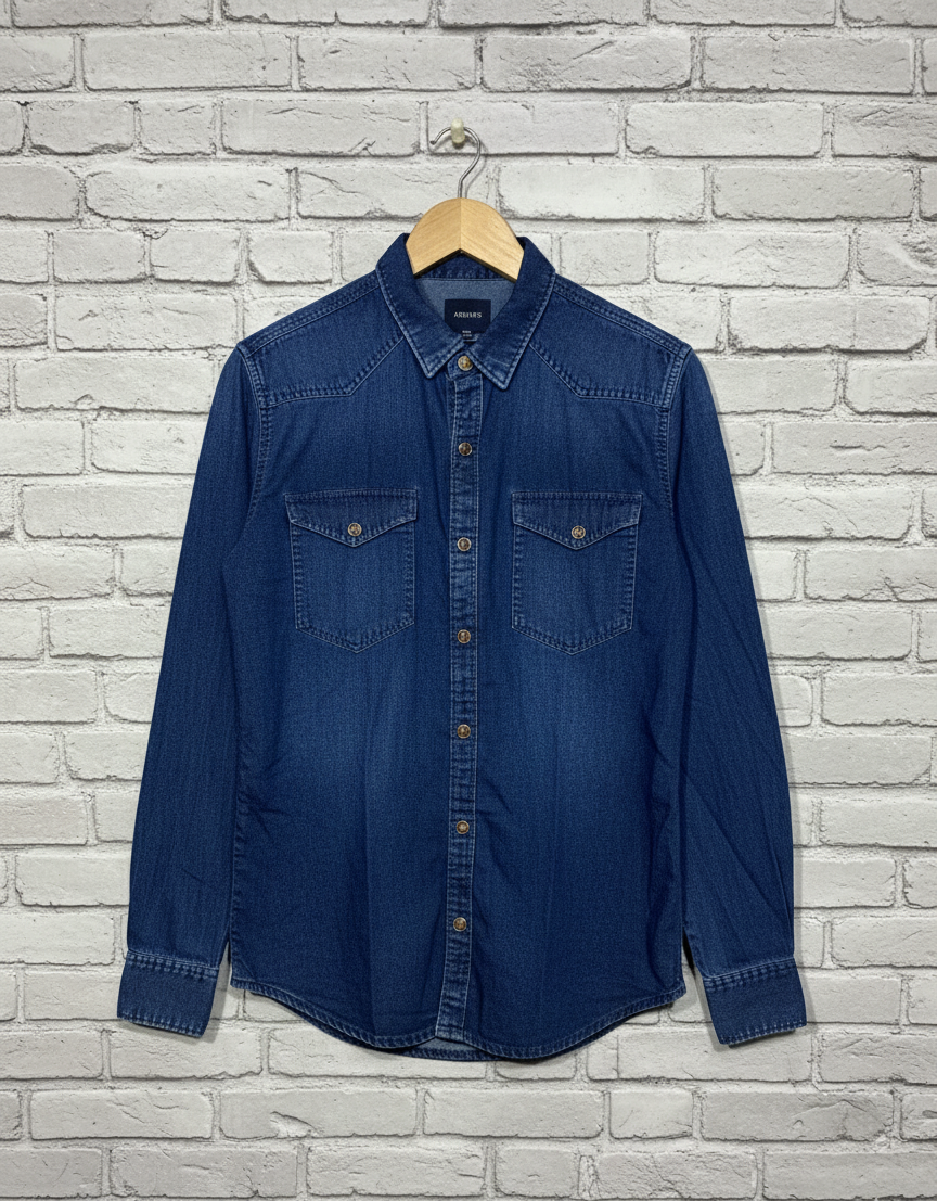 Men's Classic Blue Denim Shirts – Long Sleeve