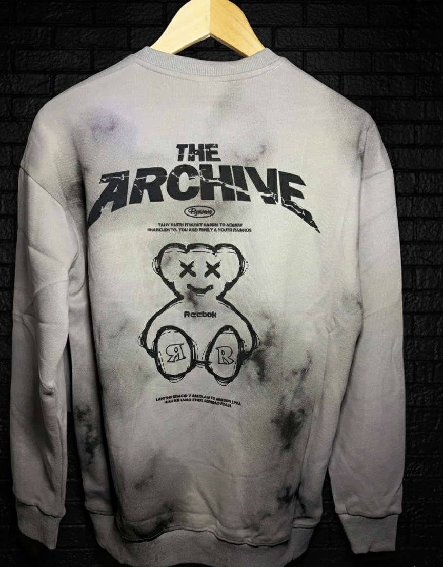 The Archive Tie-Dye Full Sleeve Sweatshirt – Grey &amp