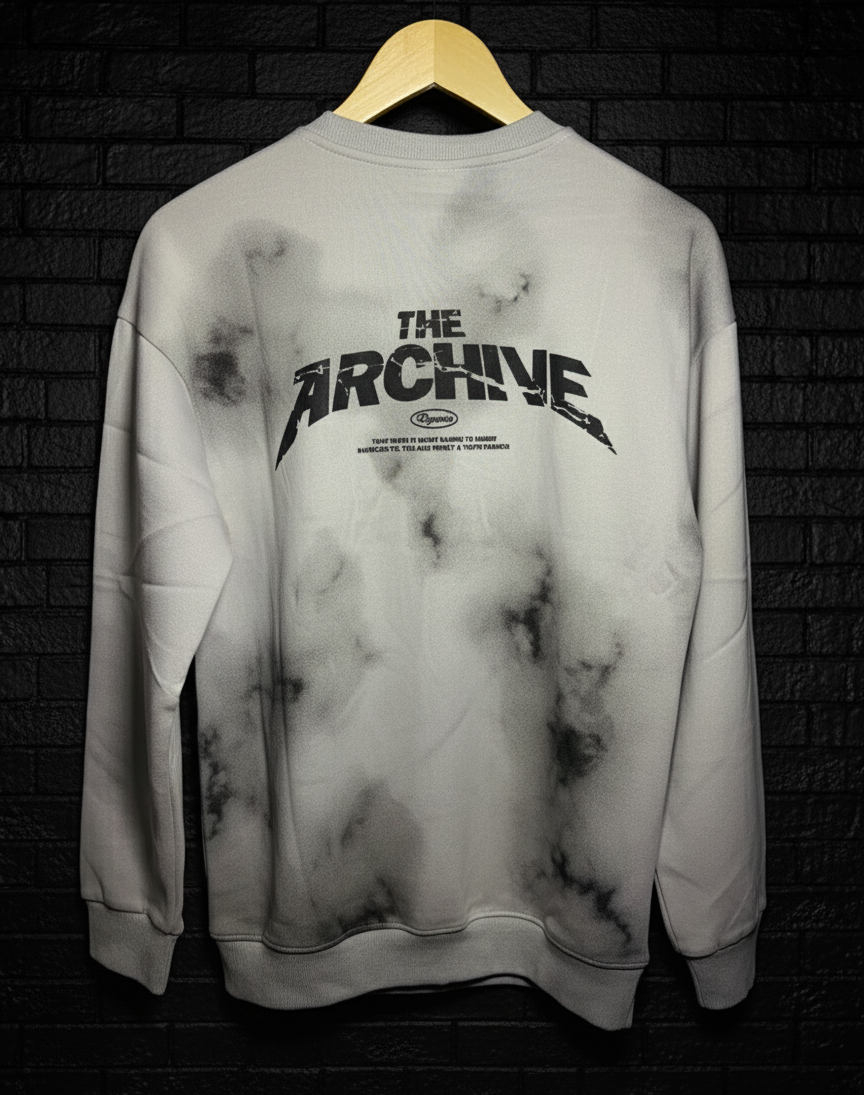 The Archive Tie-Dye Full Sleeve Sweatshirt – Grey &amp