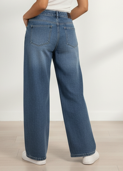 Product Details: High-Waisted Wide-Leg Jeans